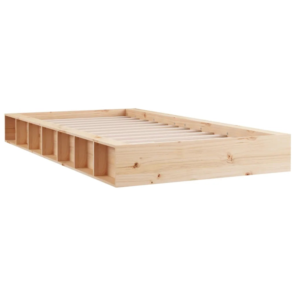 Giroletto-Struttura Letto 120x190 cm Small Double in Legno Massello 584570
