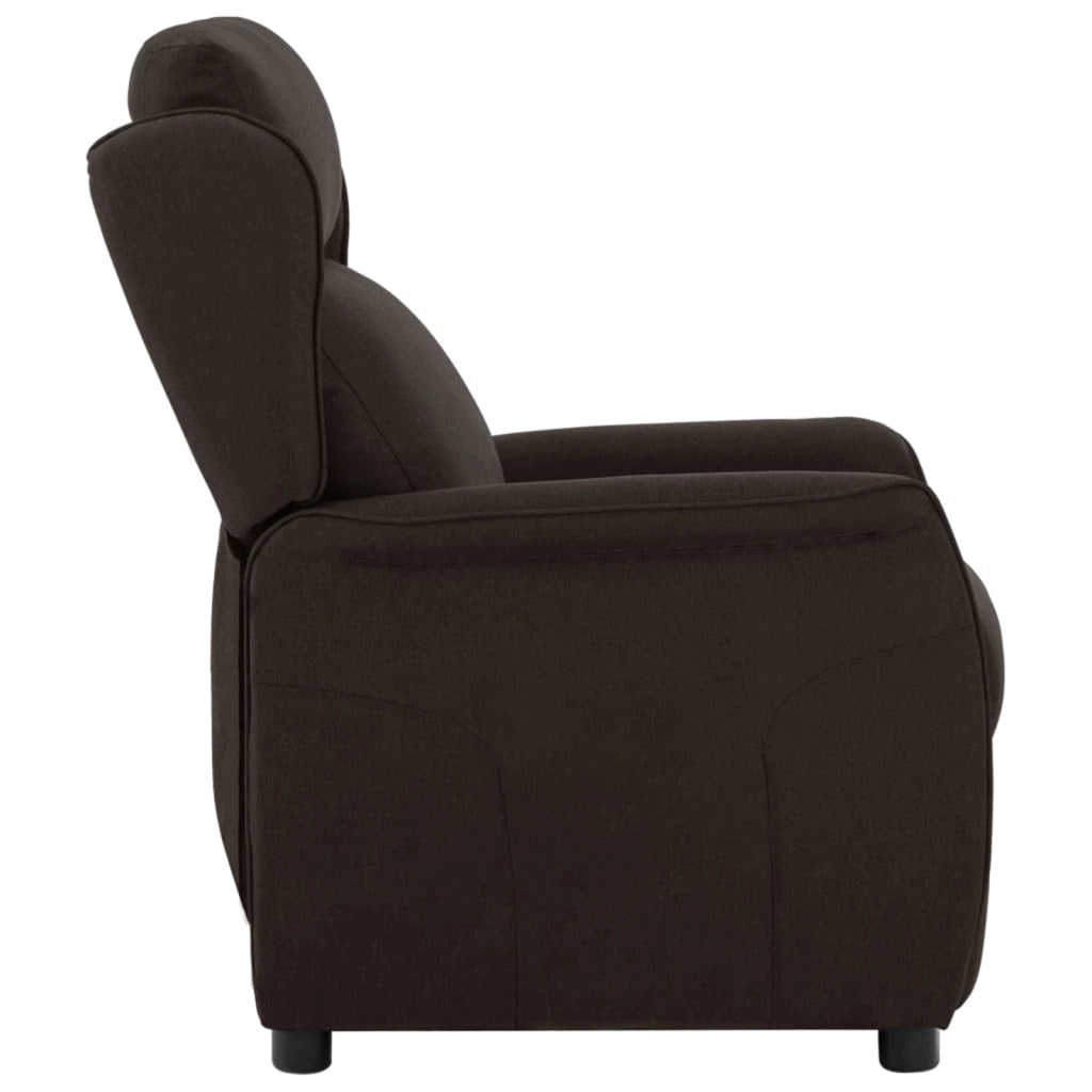 Poltrona Recliner  Marrone Scuro 67,5x93,5x101,5 cm Tessuto