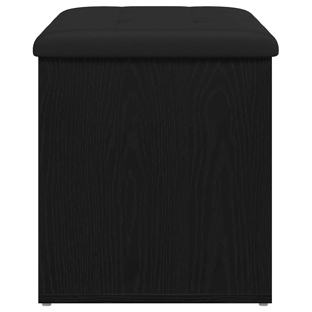 Panchina con contenitore Rovere nero 62 x 42 x 45 cm 862983