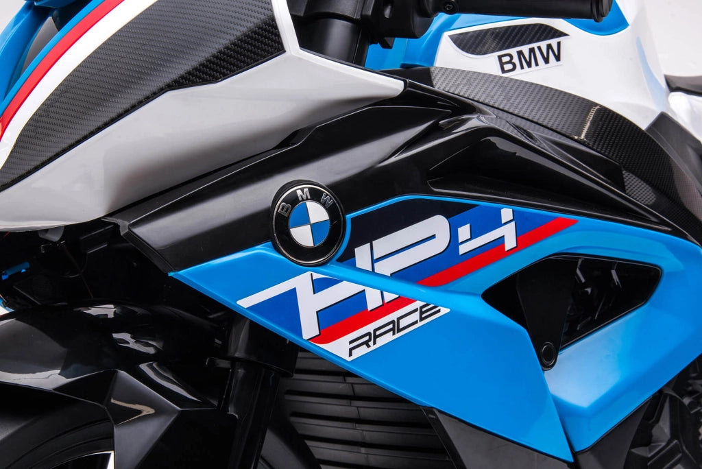 Moto Elettrica per Bambini 12V con Licenza BMW HP4 Race Blu