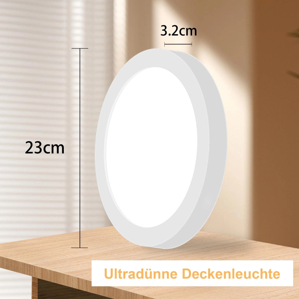 ZMH Lampada da soffitto LED set 2 pezzi tonda 18W 3000K 23cm bianca caldo moderna per corridoio interno