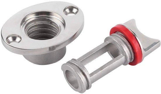 Aftapplug Corrosione Resistente 316 Acciaio Inossidabile - Garboard Aftapplug - Accessorio per Sport Nautico - Forma Impermeabile - Connessore Rimovibile - Adatto per Specchietti di Imbarcazione - Fuga di Scarico
