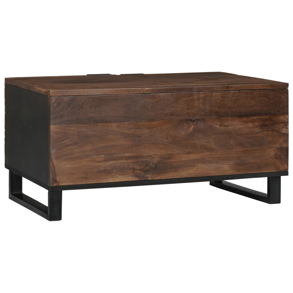 Tavolino da CaffÃ¨ 80x50x40 cm Legno massello e legno ingegnerizzato