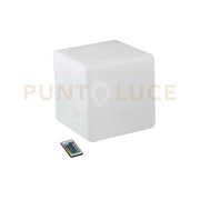 LUME DA GIARDINO GECO CUBO BIANCO 1 LUCE ATTACCO E27 IP65 30X30X30CM