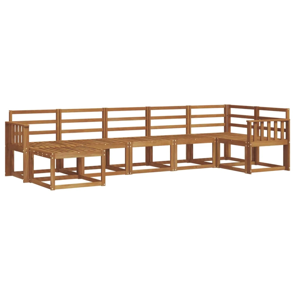 Set di divani da esterno 7 pcs Naturale