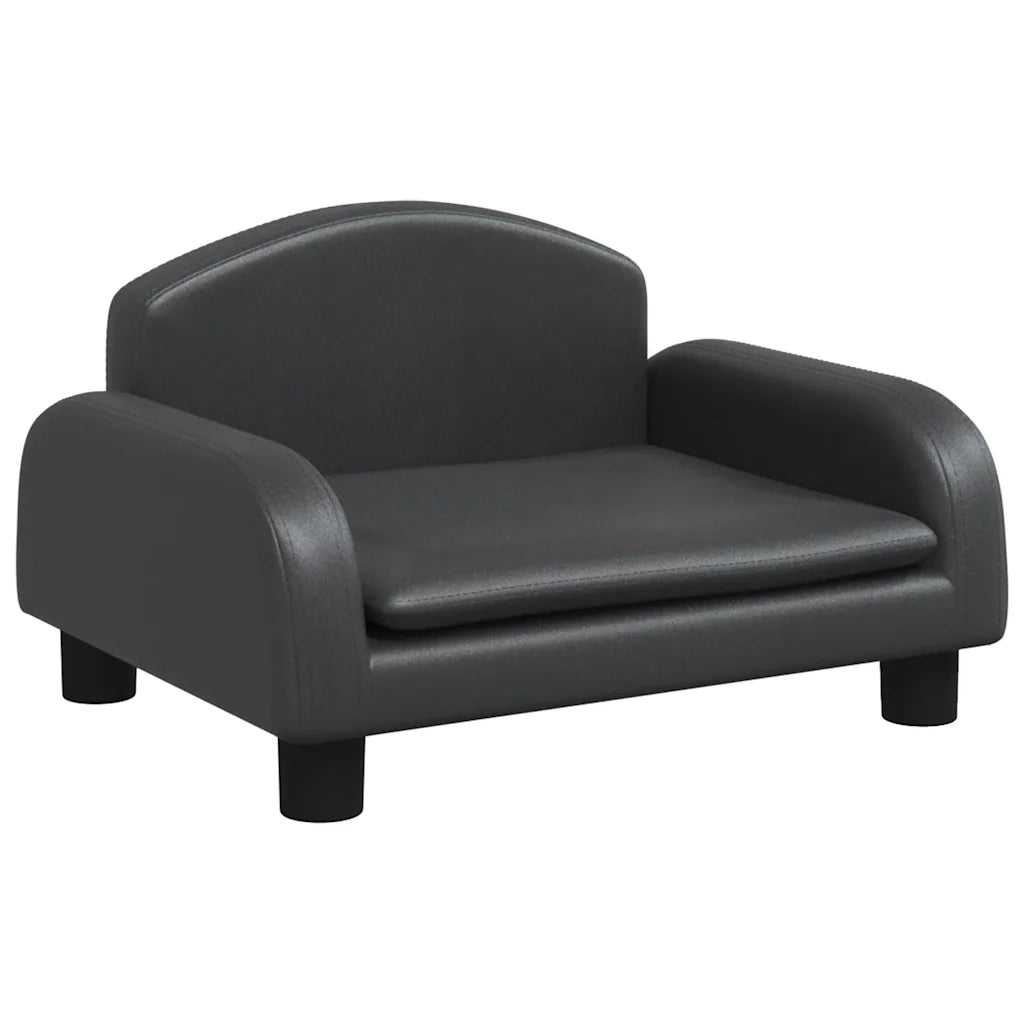 Divano | Divano da soggiorno | Sofa per Bambini Nero 50x40x30 cm in Similpelle