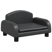 Divano | Divano da soggiorno | Sofa per Bambini Nero 50x40x30 cm in Similpelle