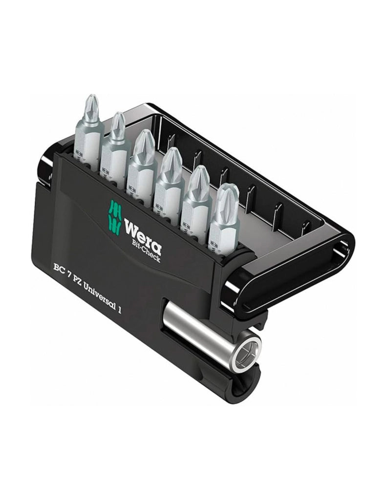 Set di inserti per avvitare WERA Bit-Check 7 PZ Universal 1 (7 pezzi)
