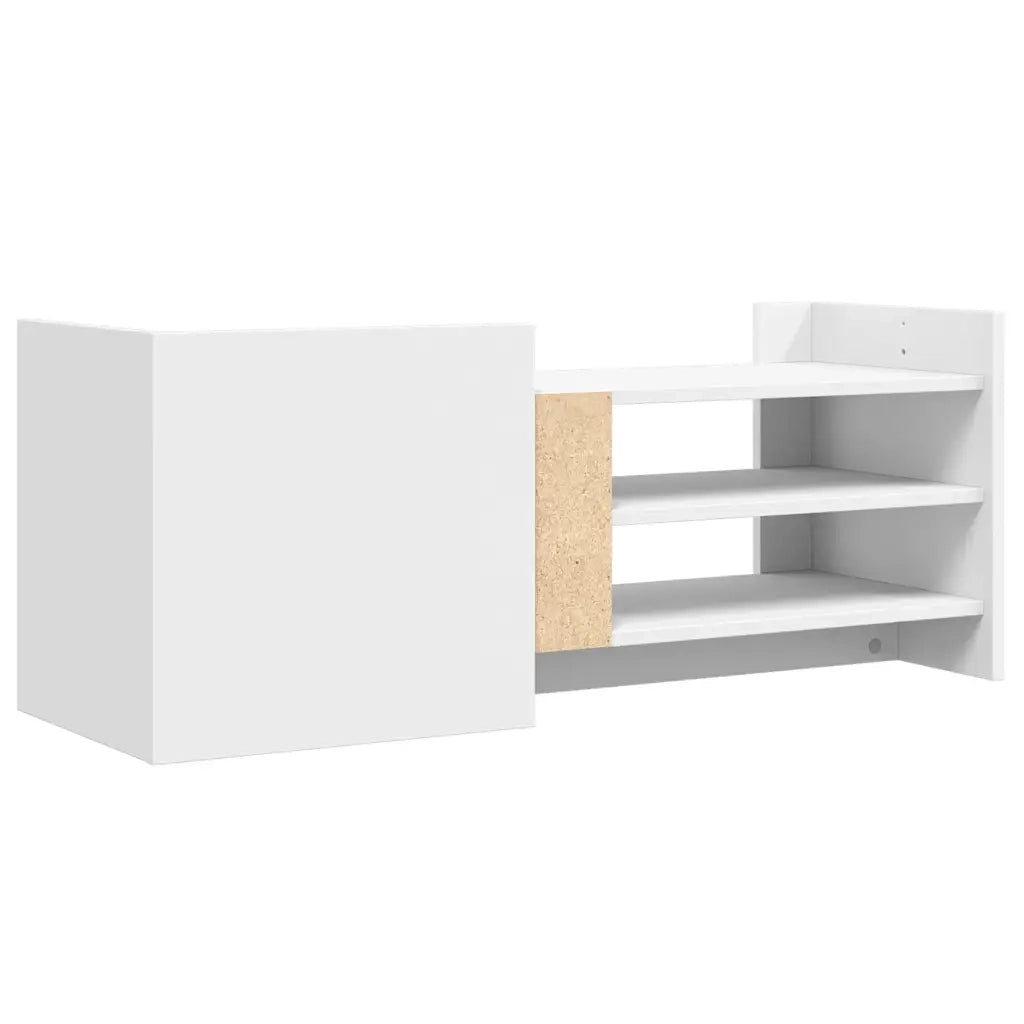 vidaXL Mobile Porta TV Bianco 100x35x40 cm in Legno Multistrato