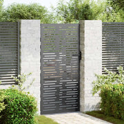 Cancello da giardino con blocco Nero 85 x 200 cm