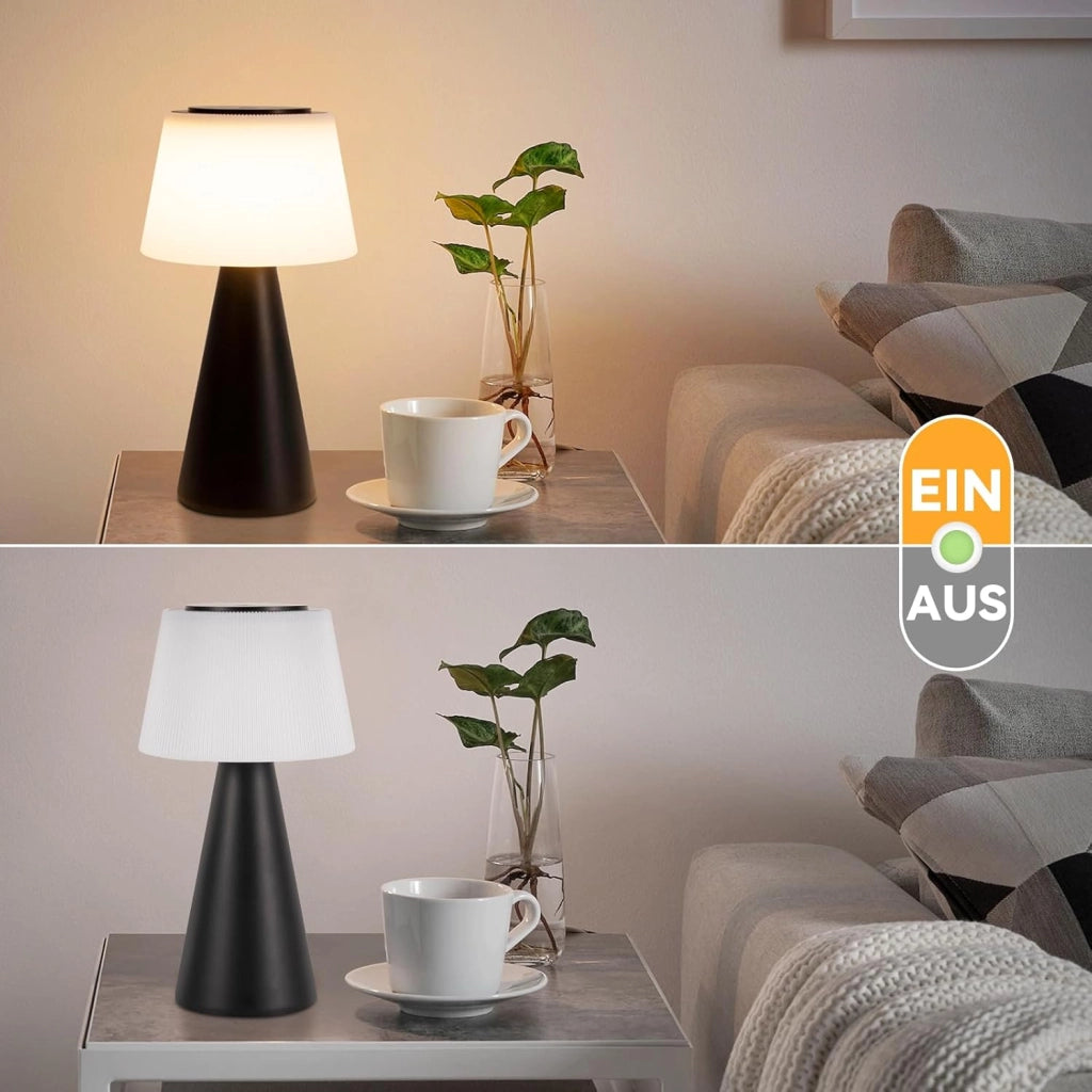 ZMH Lampada da tavolo LED wireless 3600mAh batteria dimmerabile moderna per soggiorno