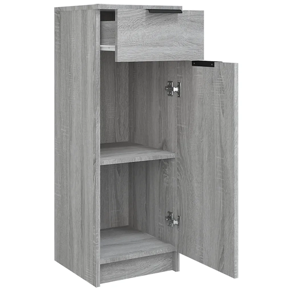 Armadietto Bagno | Armadio da bagno Grigio Sonoma 32x34x90 cm in Legno Multistrato