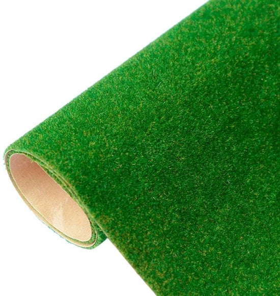 Tappeto di Finto Erba 100 x 40 cm - Tappeto di Finto Erba - Pavimento Decorativo di Finto Erba - Giardinaggio - Miniatura - Materiale PA Nylon - Finto Erba Artificiale