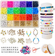 Set di Perline 5000 Pezzi - Perline di Gesso - Set Creativo - Crea Gioielli - Bracciale/Collana - Accessori e Accessori