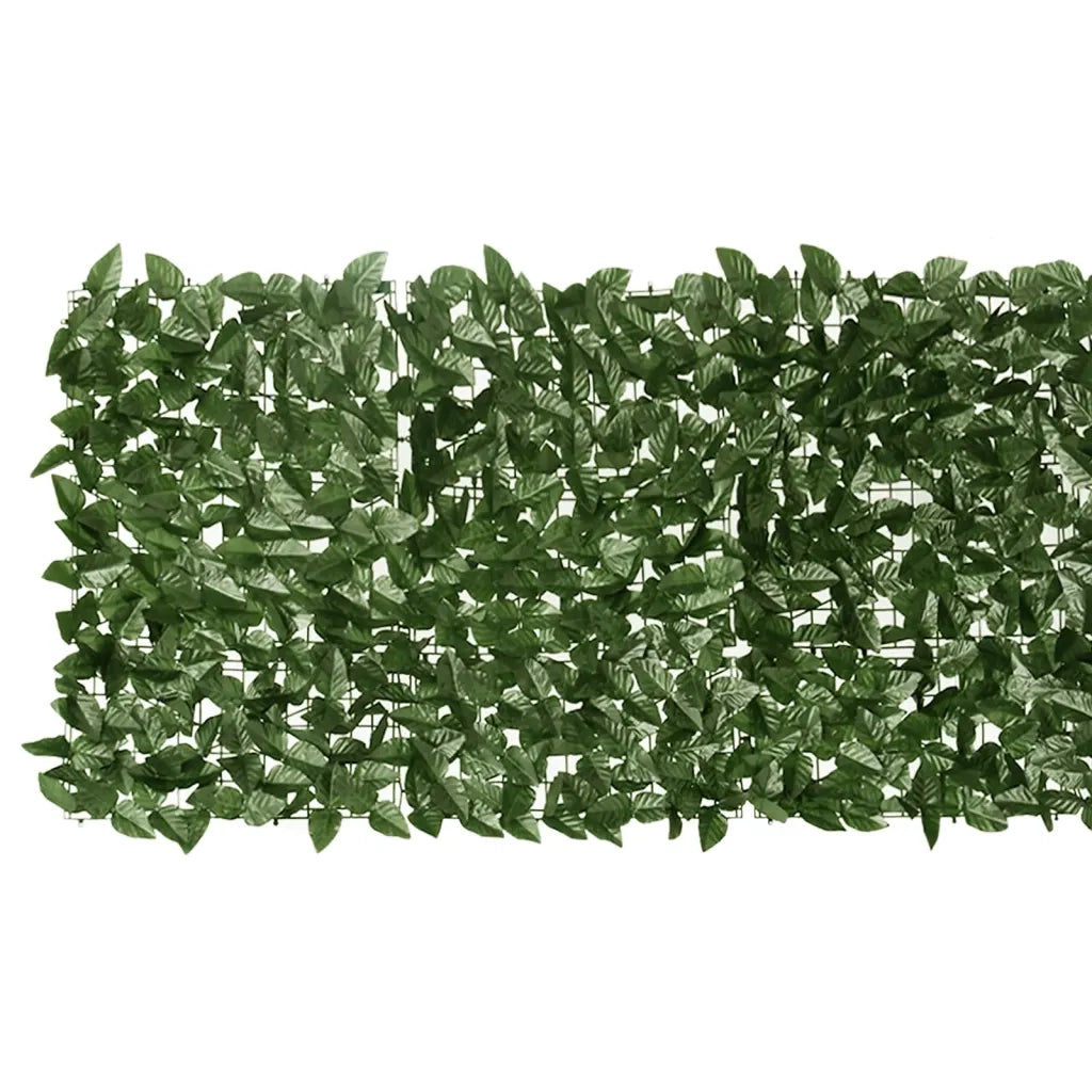 Paravento da Balcone-Pannello per balcone con Foglie Verde Scuro 200x75 cm 495805