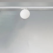 Plafoniera Sfera Per Binario Metallo Bianco Acrilico Led 24W 3000K