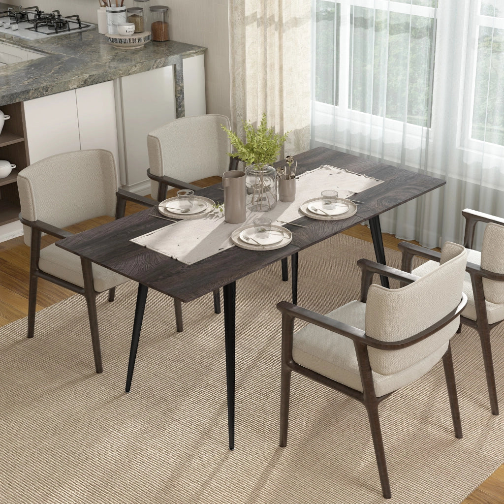 Tavolo da pranzo allungabile ¨C Xylo ¨C 6-8 persone con gambe in acciaio
