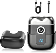 Elettrotostatori per uomo, mini elettrotostatori, trimmer per barba, trimmer a popup, caricatore USB-C - progettato per essere portatile, ideale per viaggi e uso domestico