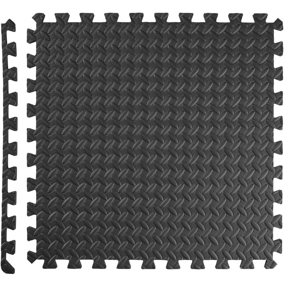 Set di 12 tappetini sportivi quadrati in eva nero 08_0000434