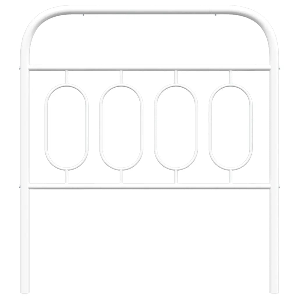 Testiera di Ricambio in Metallo Bianco 80 cm 377193