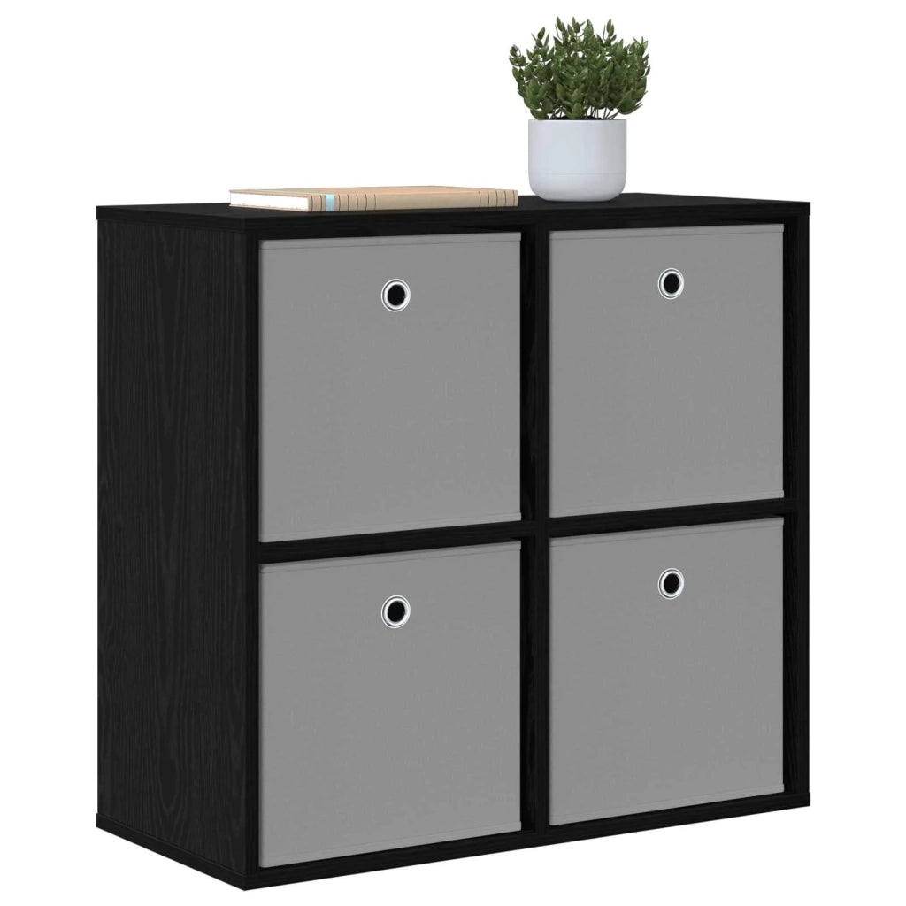 Credenza con cassetto Rovere Nero 68,5 x 32 x 67 cm