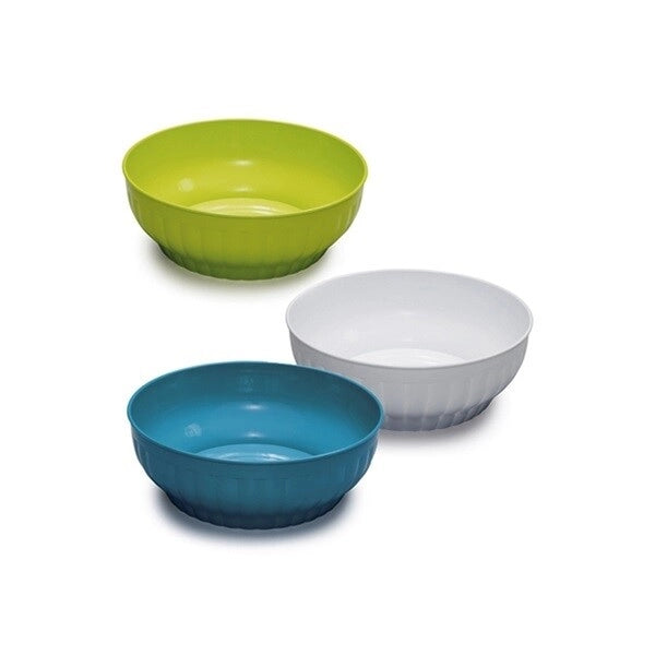 Insalatiera in plastica colorate costolata 26 cm 3 Colori