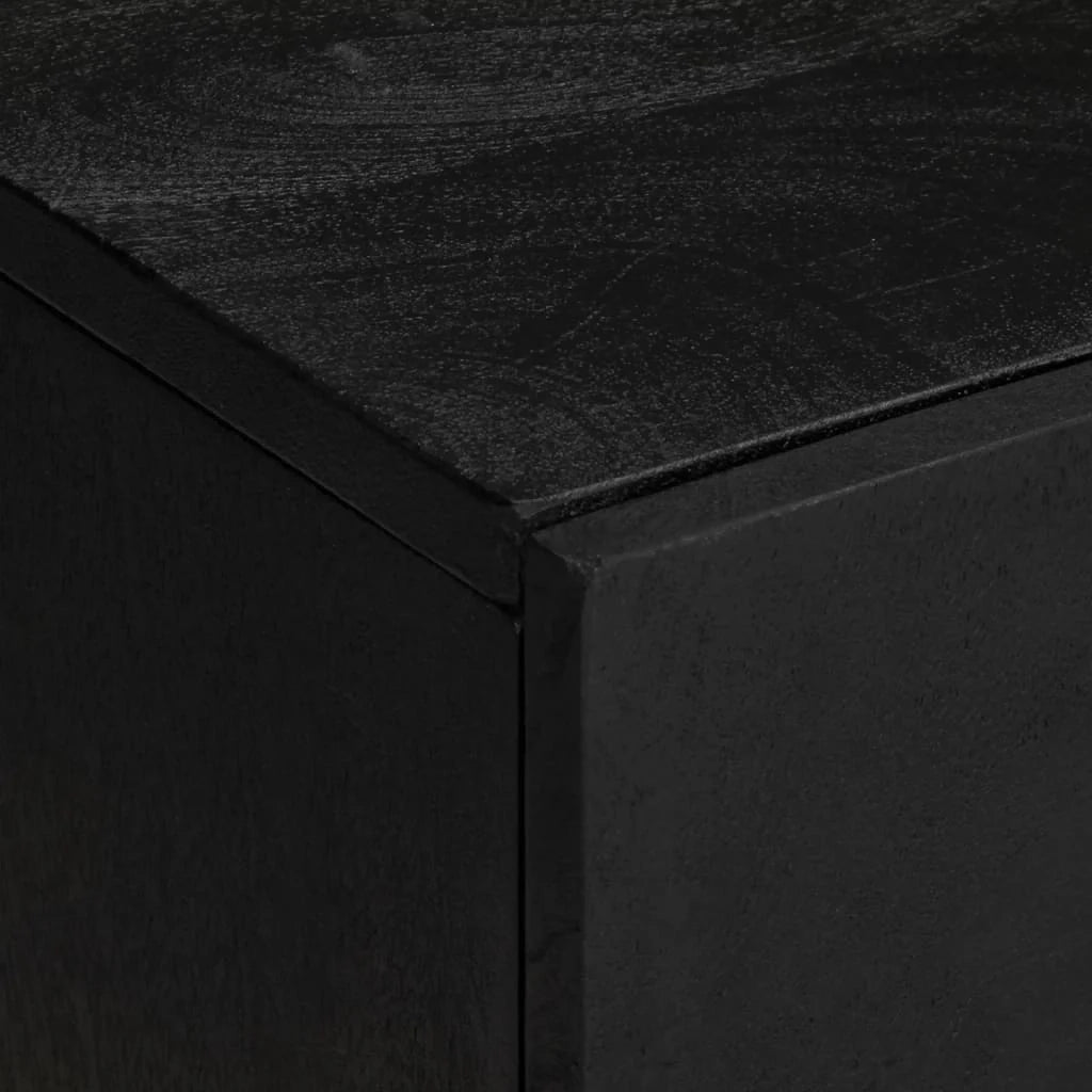 Mobile lavabo moderno con contenitore 62 x 33 x 58 cm stile industriale legno ingegnerizzato nero 02_0057722