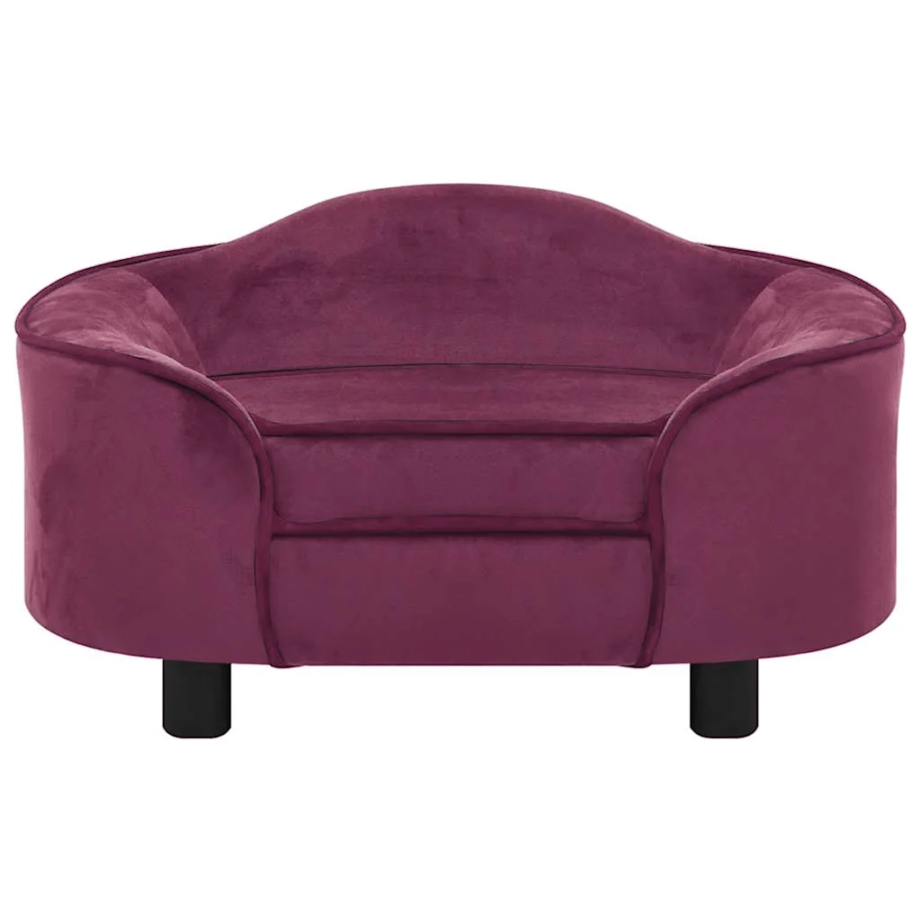 Divano per Cani Borgogna 67x47x36 cm in Peluche 171089