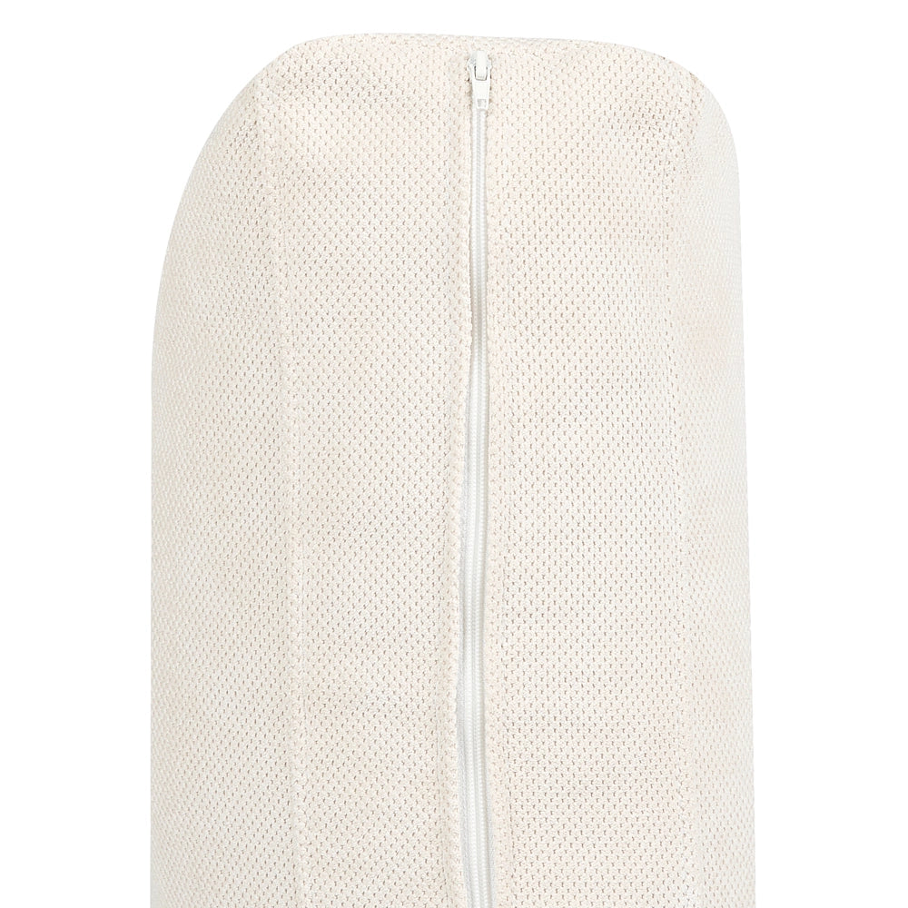 Poltrona moderna in tessuto beige chiaro con gambe nere Stile Retrò Moderno