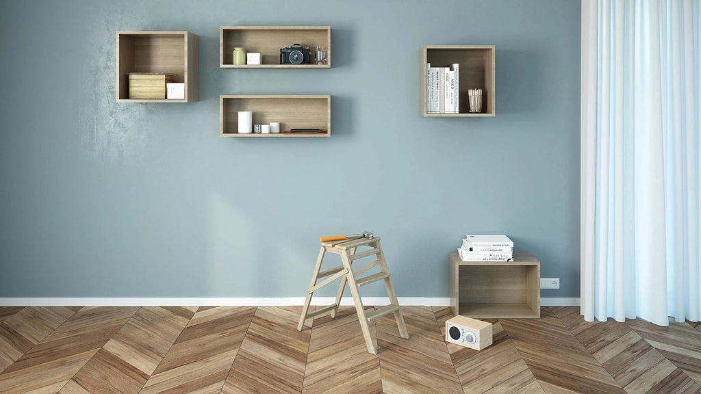 Sgabello in legno di faggio a 3 gradini H57 Cm salvaspazio, COLOMBO WOODY