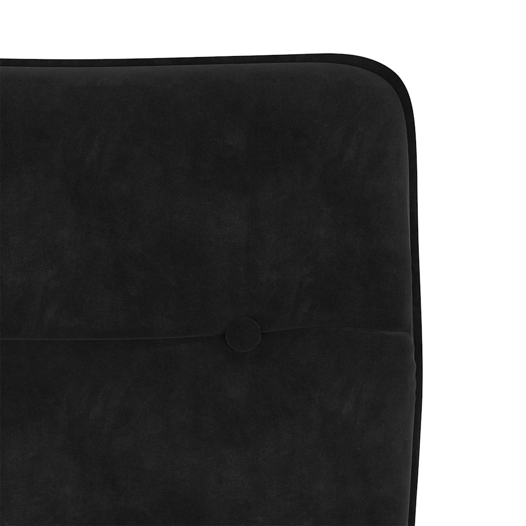 Sedie da Pranzo 4 pz Nere in Velluto 3315415