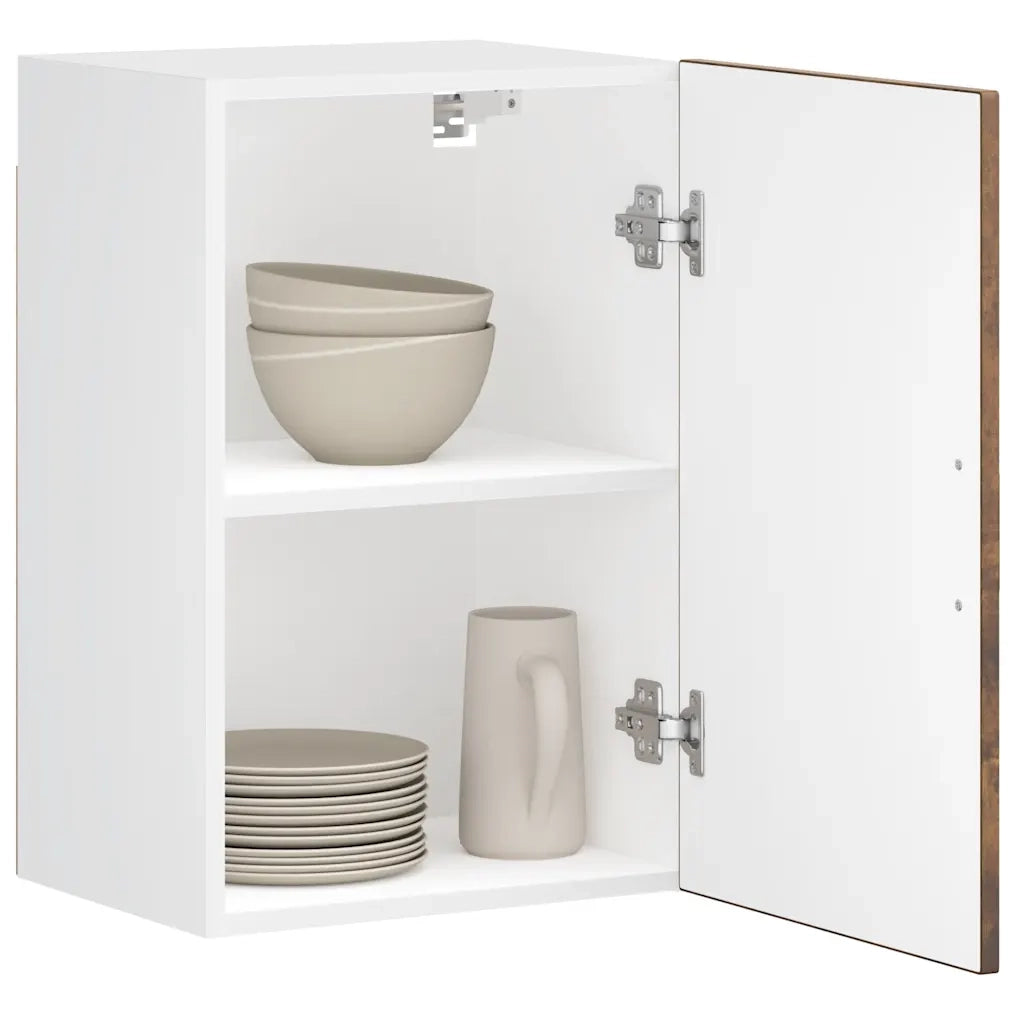 vidaXL Pensile da Cucina Porto Rovere Fumo in Legno Multistrato