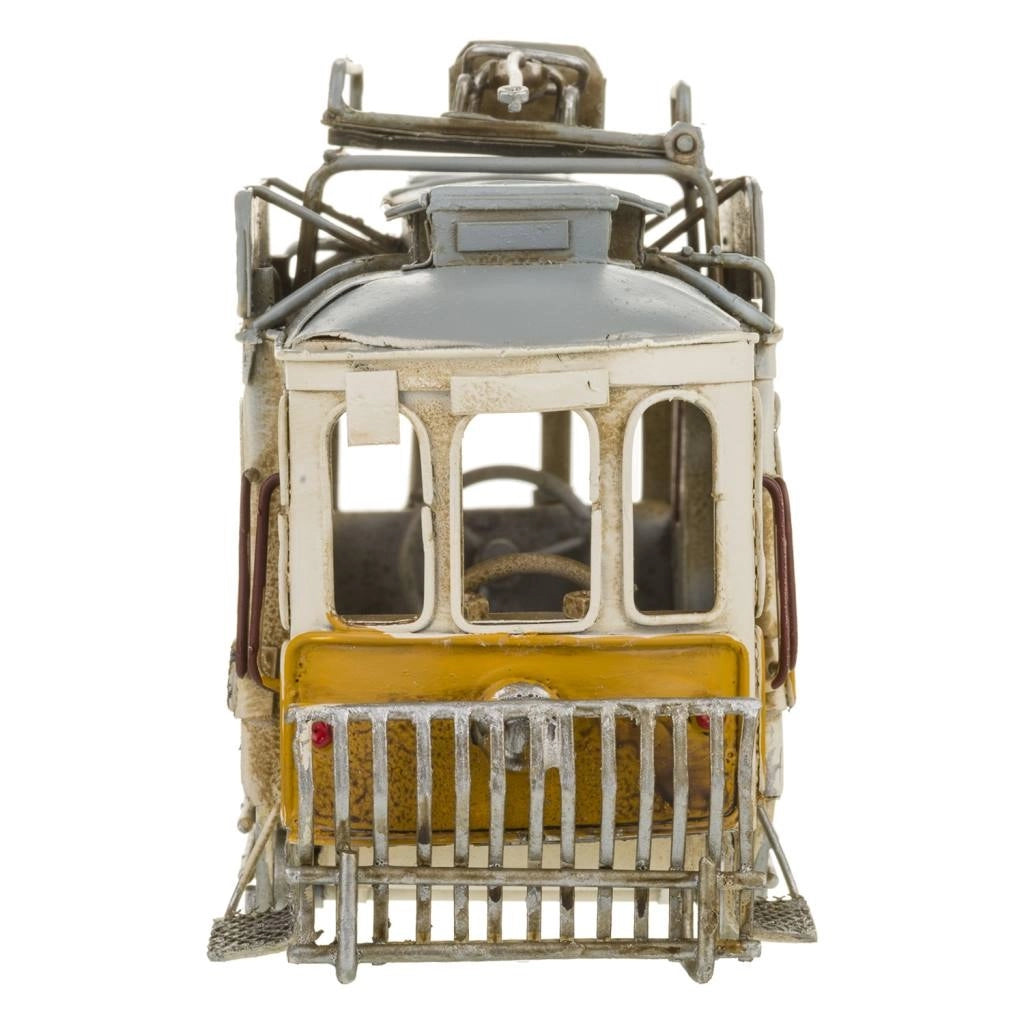 Portafoto in metallo tram 26x8x13h
