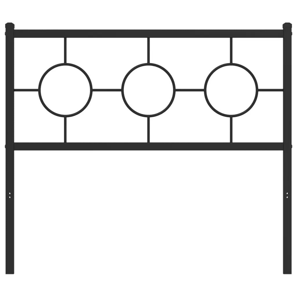 Testiera | Testata di Ricambio in Metallo Nero 100 cm