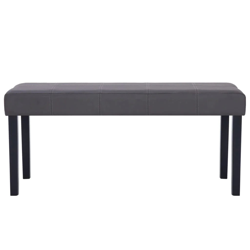 Panca/pouf/sgabello/panca mobile 106 cm grigio sintetico 3002207