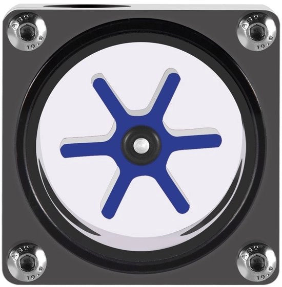 Misuratore di Flusso d'Acqua 6 Waaier - Indicatore di Corrente - Raffreddamento ad Acqua - G1/4 Viti a Vite - Acrilico/POM - di Alta Qualità e Duraturo