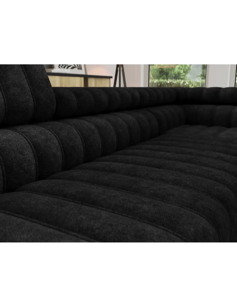 Divano angolare collezione KANEDOJO colore Nero