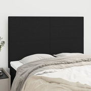 Testiere 4 pz Nere72x5x78/88 cm in Tessuto