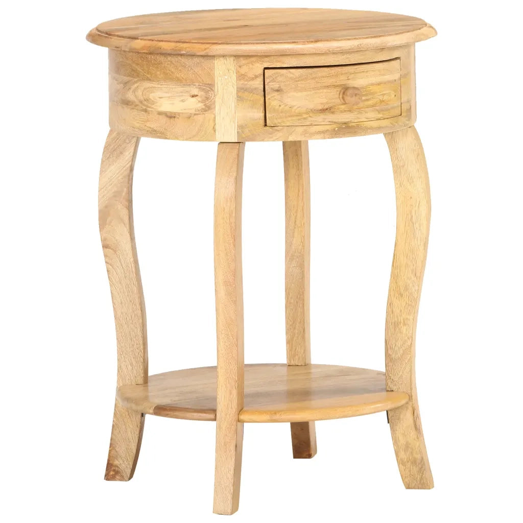 Tavolino da Salotto 37x37x61 cm in Legno Massello di Mango 321789