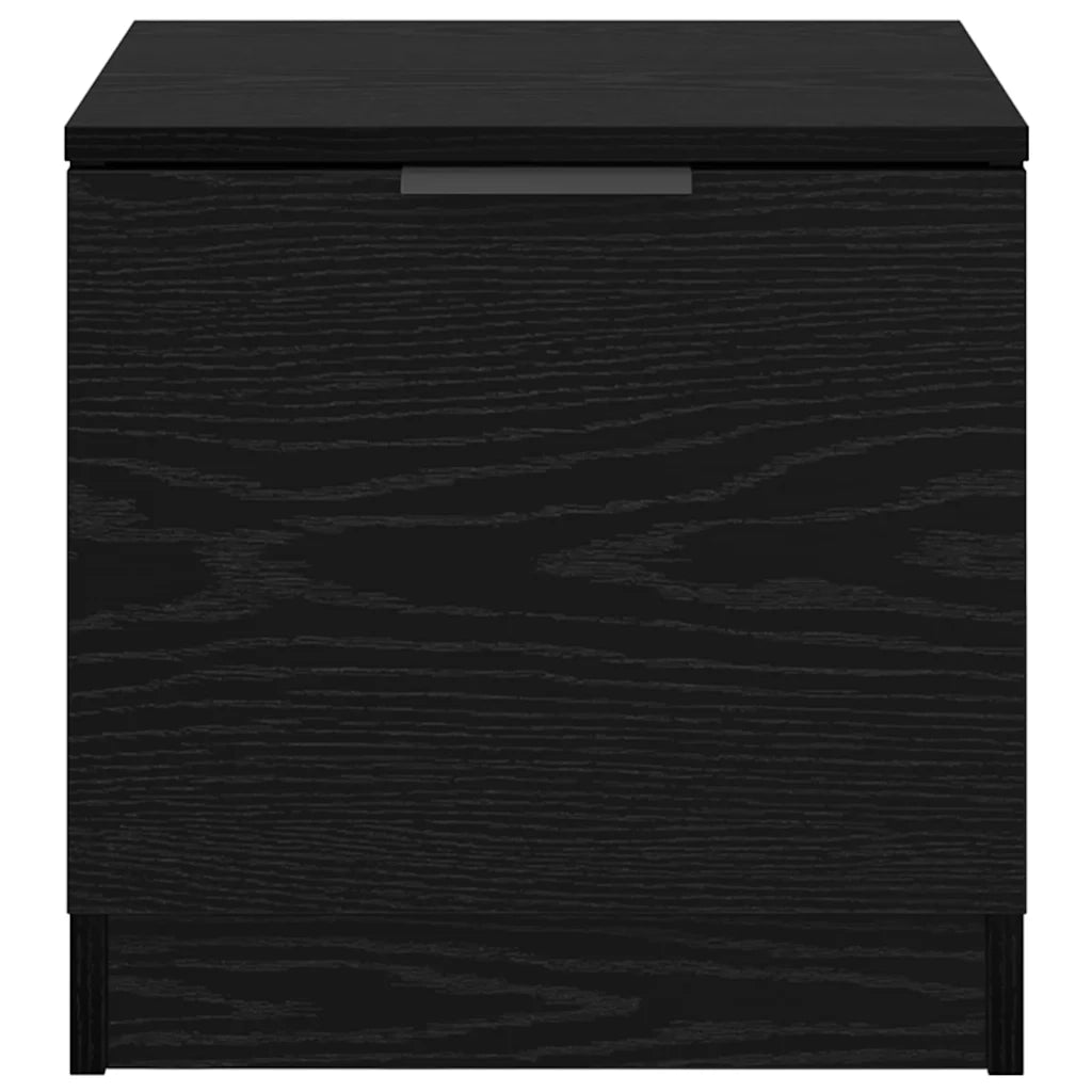 Armadietto per letto 2 pz Rovere Nero 40 x 39 x 40cm CFW1398031