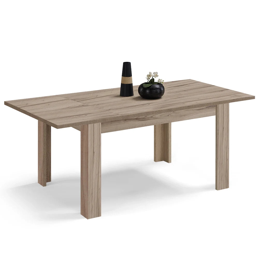 Tavolo allungabile da pranzo Noce 110x70 fino a 150 cm modello N1 MADE IN ITALY design moderno ideale per cucina, soggiorno e sala da pranzo