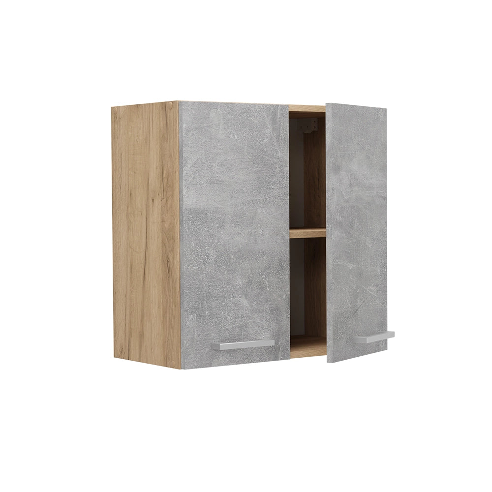 Pensile da cucina R-Line Calcestruzzo/Rovere dorato 60 cm Vicco