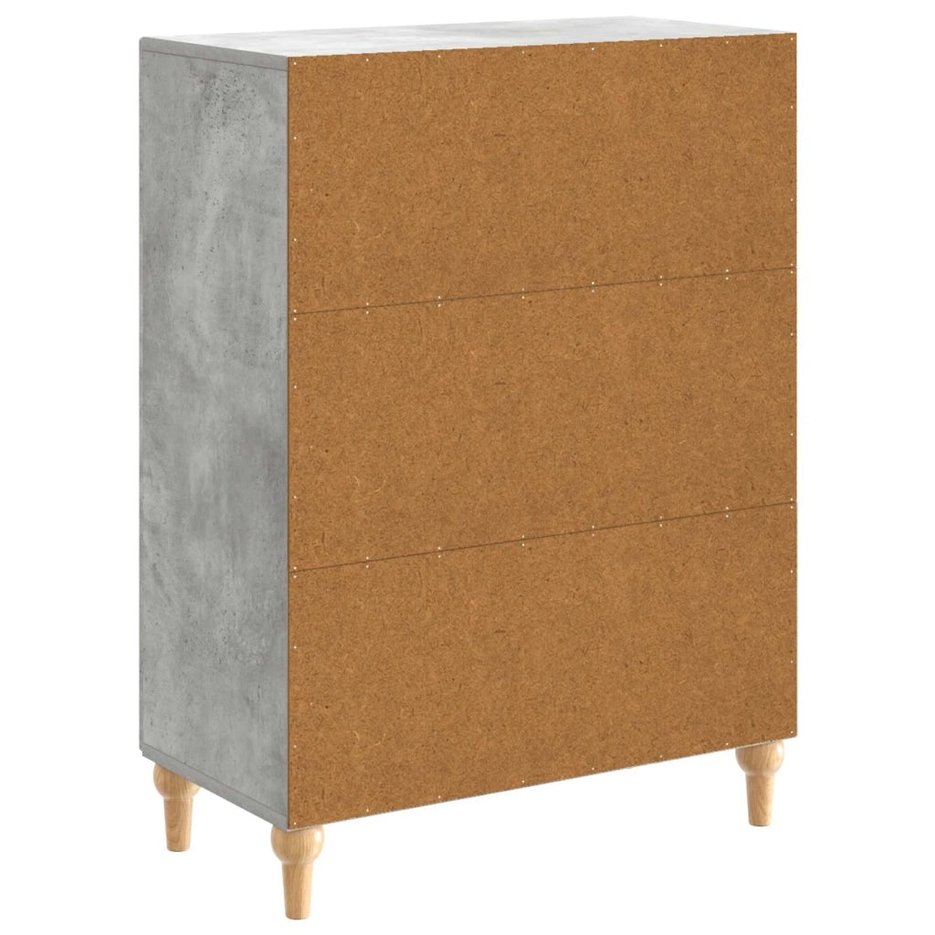 Credenza Grigio Cemento 66 x 34,5 x 90 cm Legno ingegnerizzato