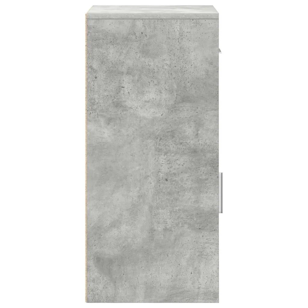 Credenza | Madia | Buffet da pranzo | Armadio da pranzo con cassetto Grigio cemento 38 x 34 x 75 cm
