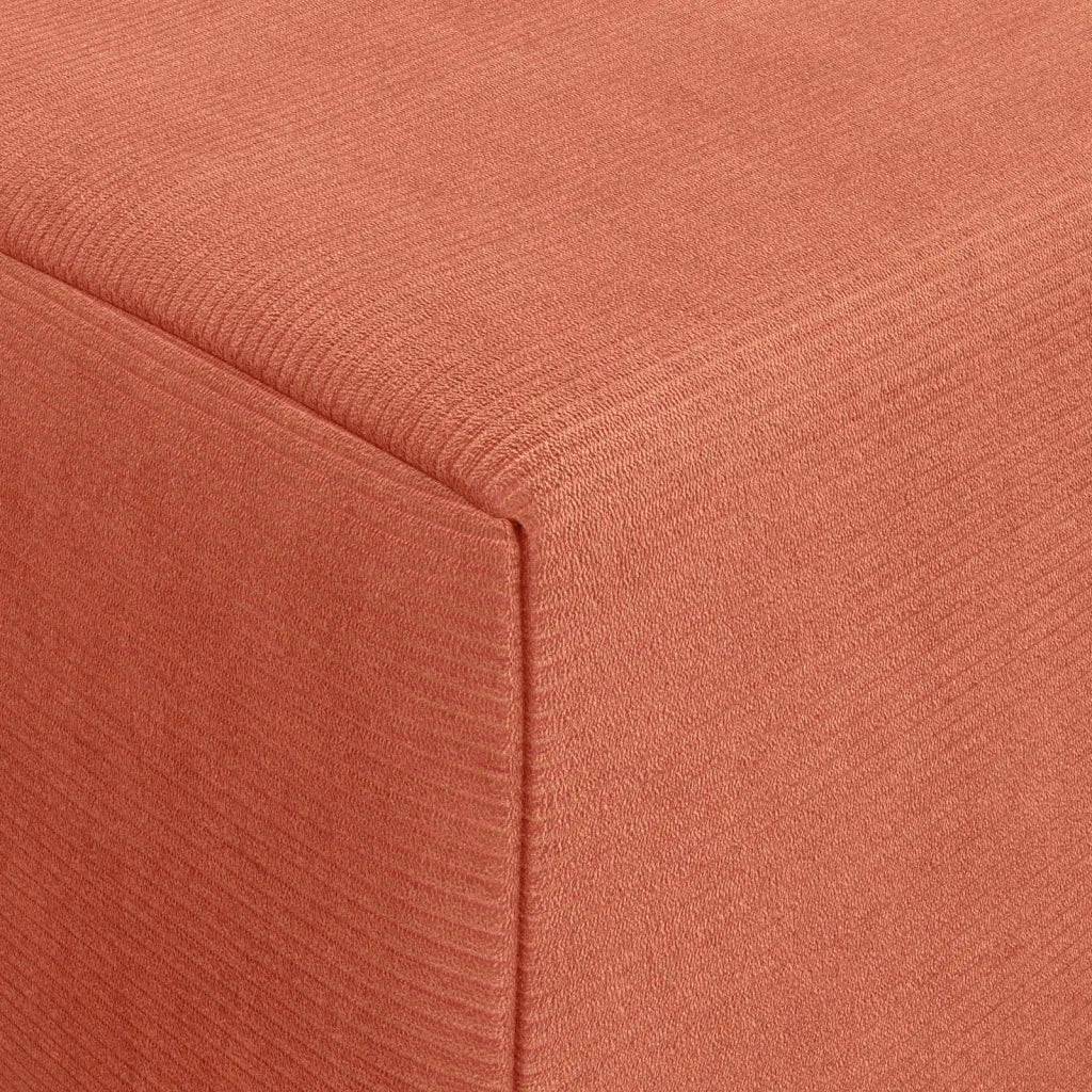 Divano Letto Pieghevole Rosso Arancio 120 x 60 x 49 cm Tessuto