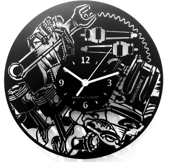 Orologio da Muro per Autocentro | Kit di Riparazione | Attrezzatura per Autocentri | Reparto di Assistenza Auto