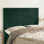 Testiera Verde Scuro 144x5x118/128 cm Velluto 3116103