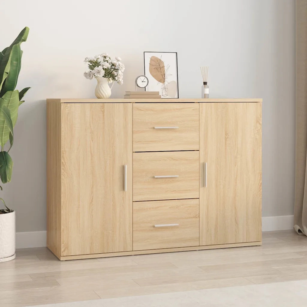 Credenza-Buffet-Armadio da cucina Rovere Sonoma 91x29,5x65 cm in Legno Multistrato