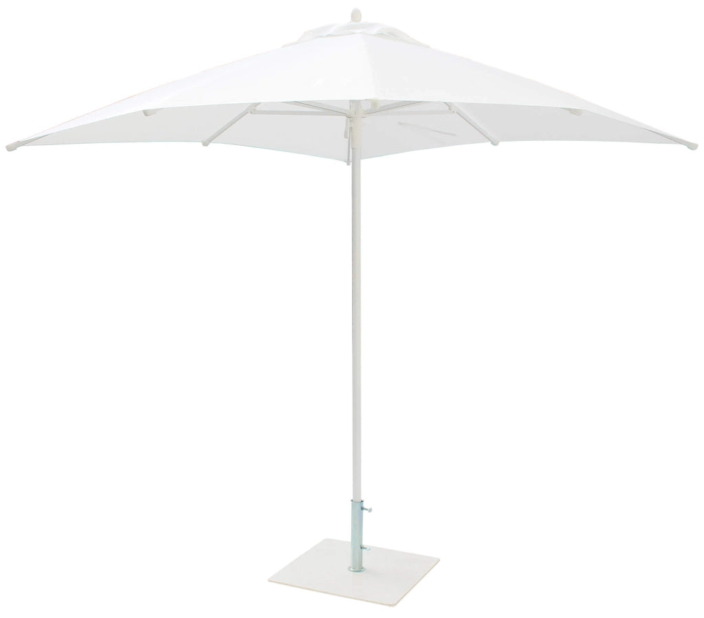 Ombrellone da Giardino 2,25x2,25 m Palo Ø40 mm in Alluminio Maffei Kronos Bianco