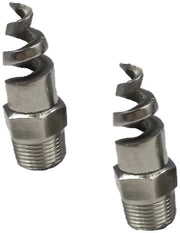 Kit di nozze per pulizia a 2 pezzi - Acciaio inossidabile - Cono di getto a spirale - Angolo di diffusione 60/170 gradi - Pulizia di polvere - Spremi compacti - Spremiatore
